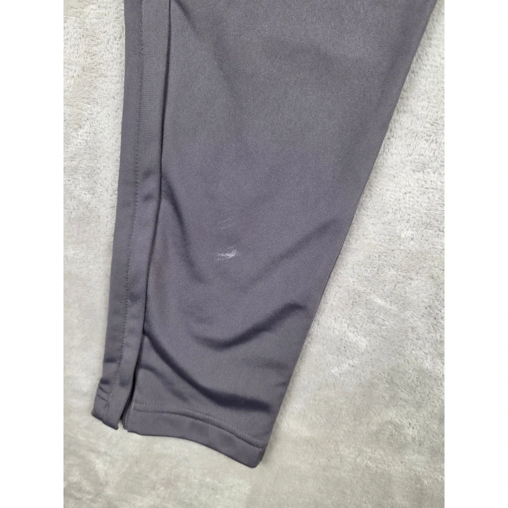 Adidas Track Pants Mens Small Gray Ankle Zip Logo Athletic Joggers KD3637 *Read